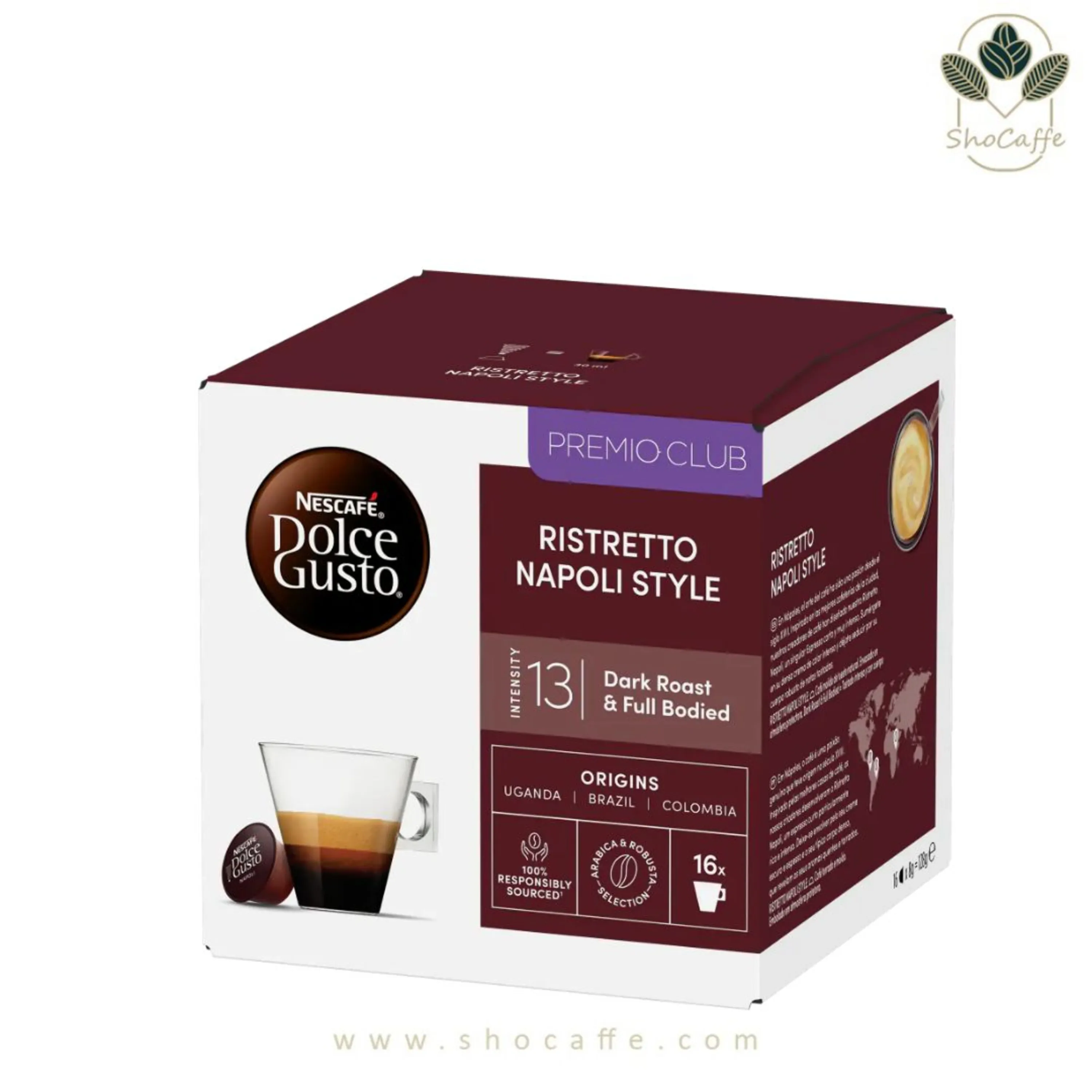 کپسول قهوه دولچه گوستو مدل ریستریتو ناپولی Ristretto Napoli